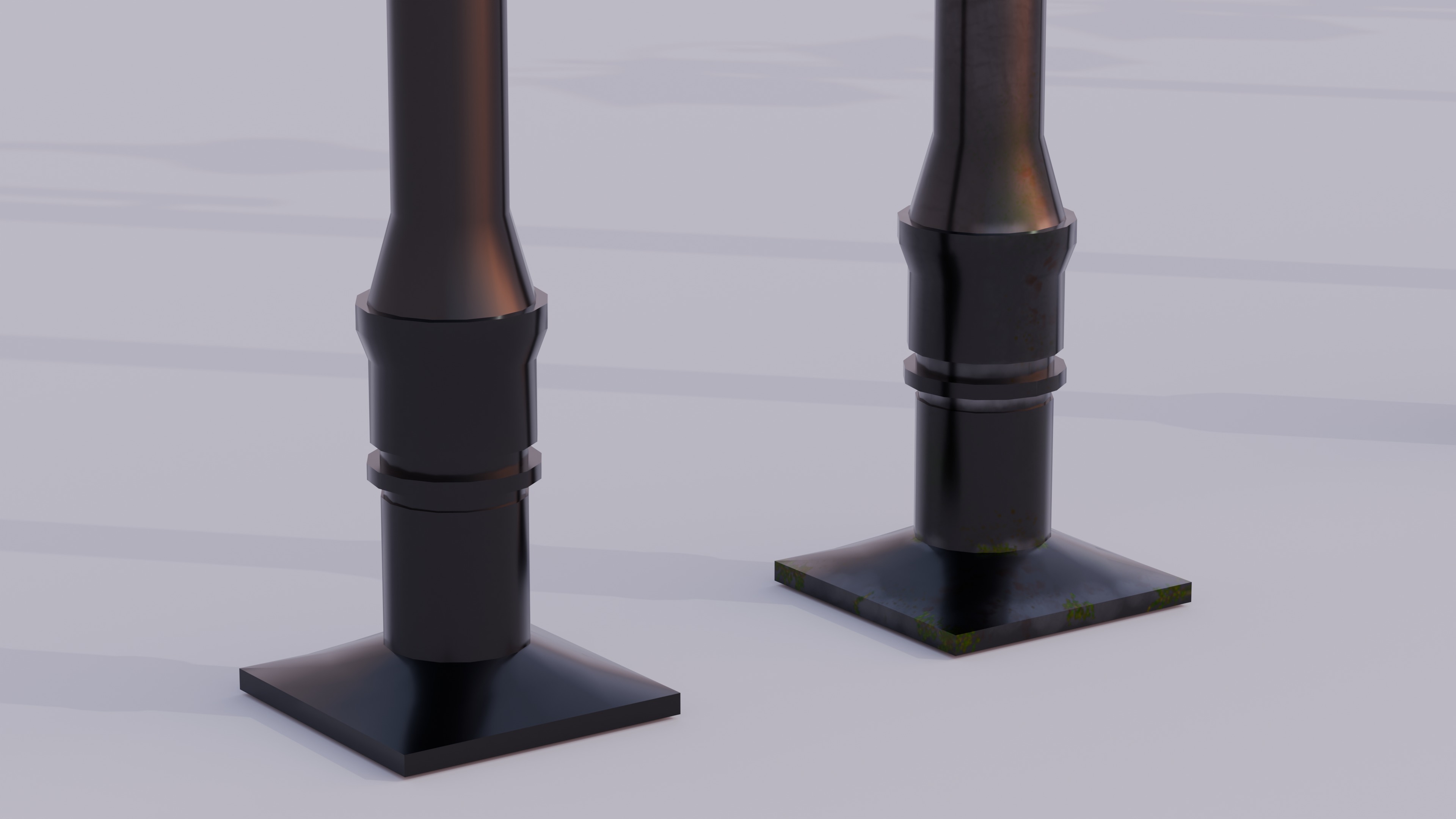 Street elements pack 3D model_7