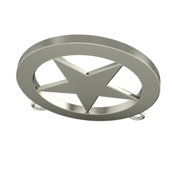 FIVE 5 POINT STAR PENDANT NECKLACE CHARM BRACELET  3D print model_11