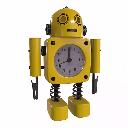 robot clock  3D model