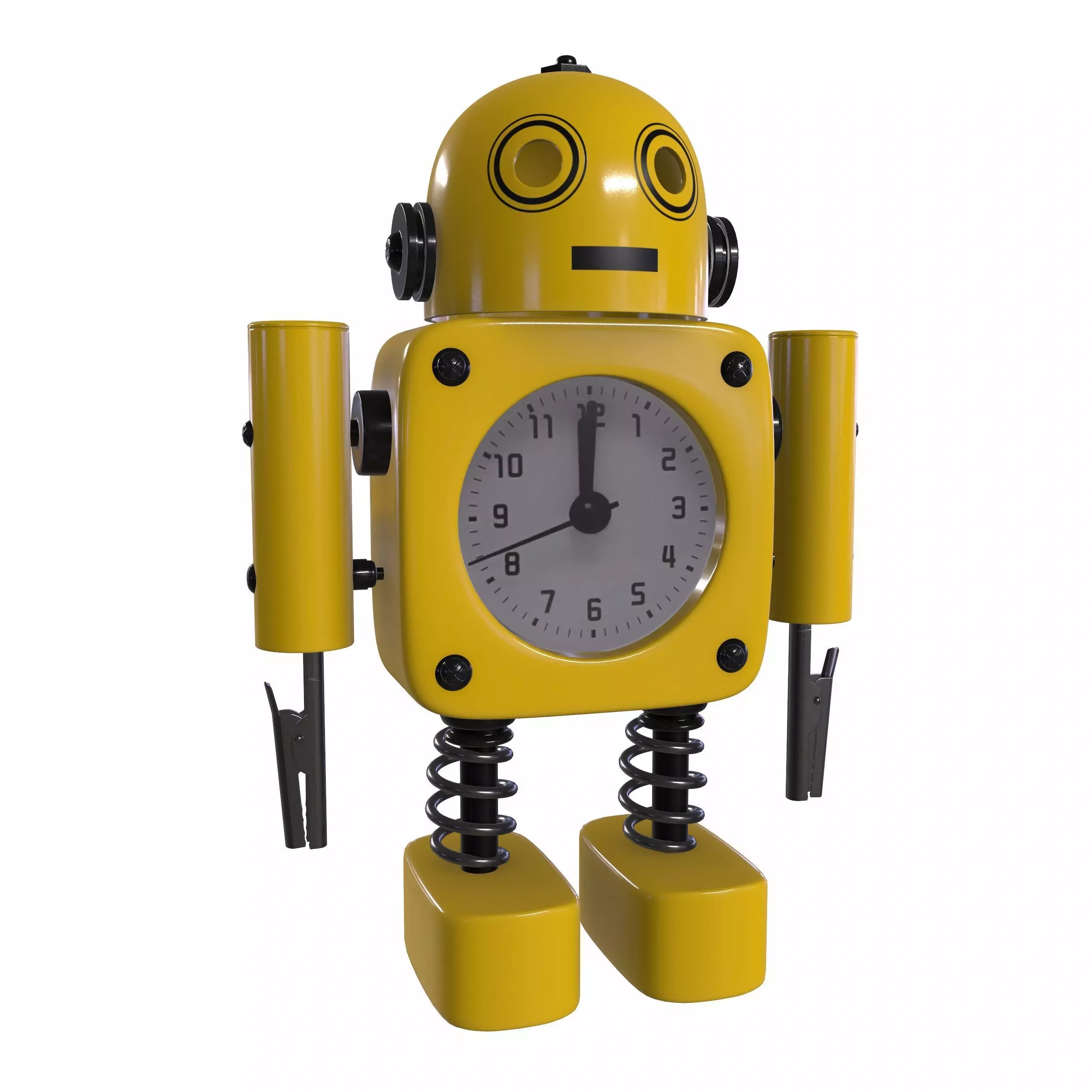 robot clock  3D model_0