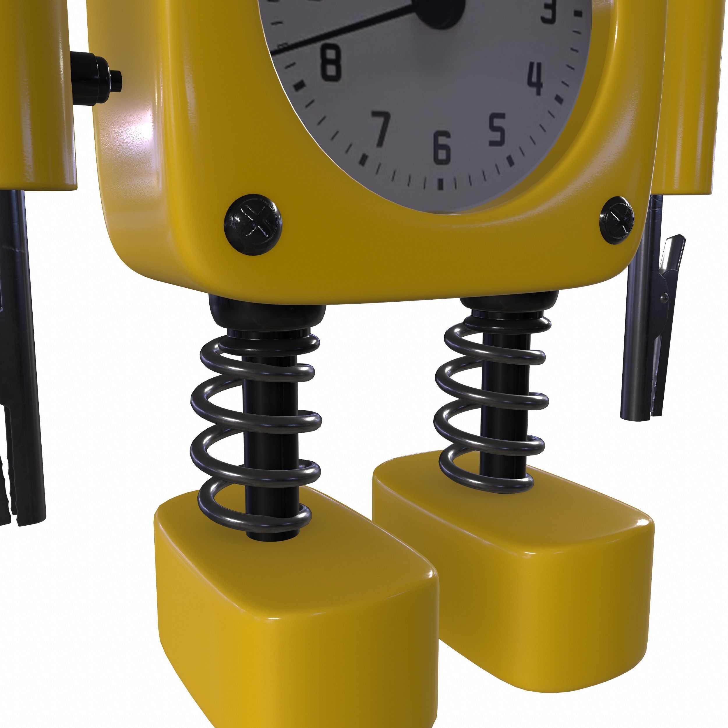 robot clock  3D model_3