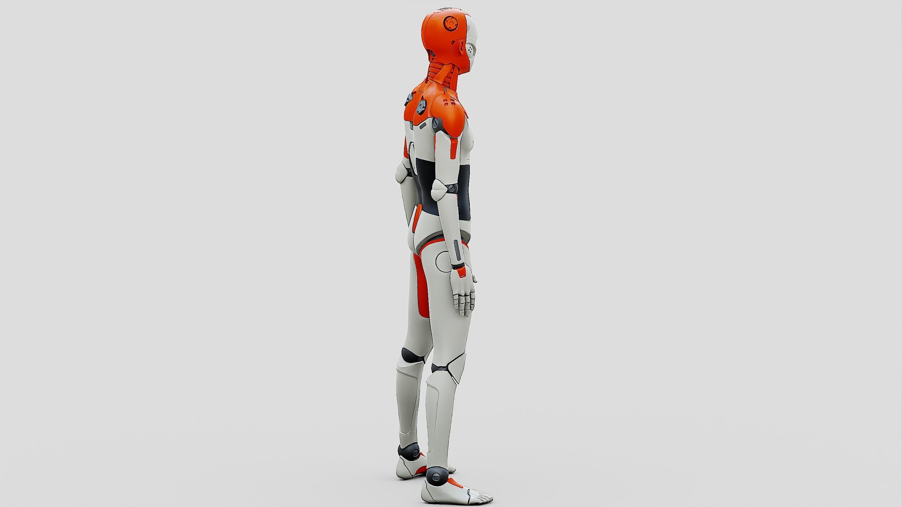 HUMANOID ORPHEUS-F  Rigged for Unreal Engine - Unity - MIXAMO 3D model_11