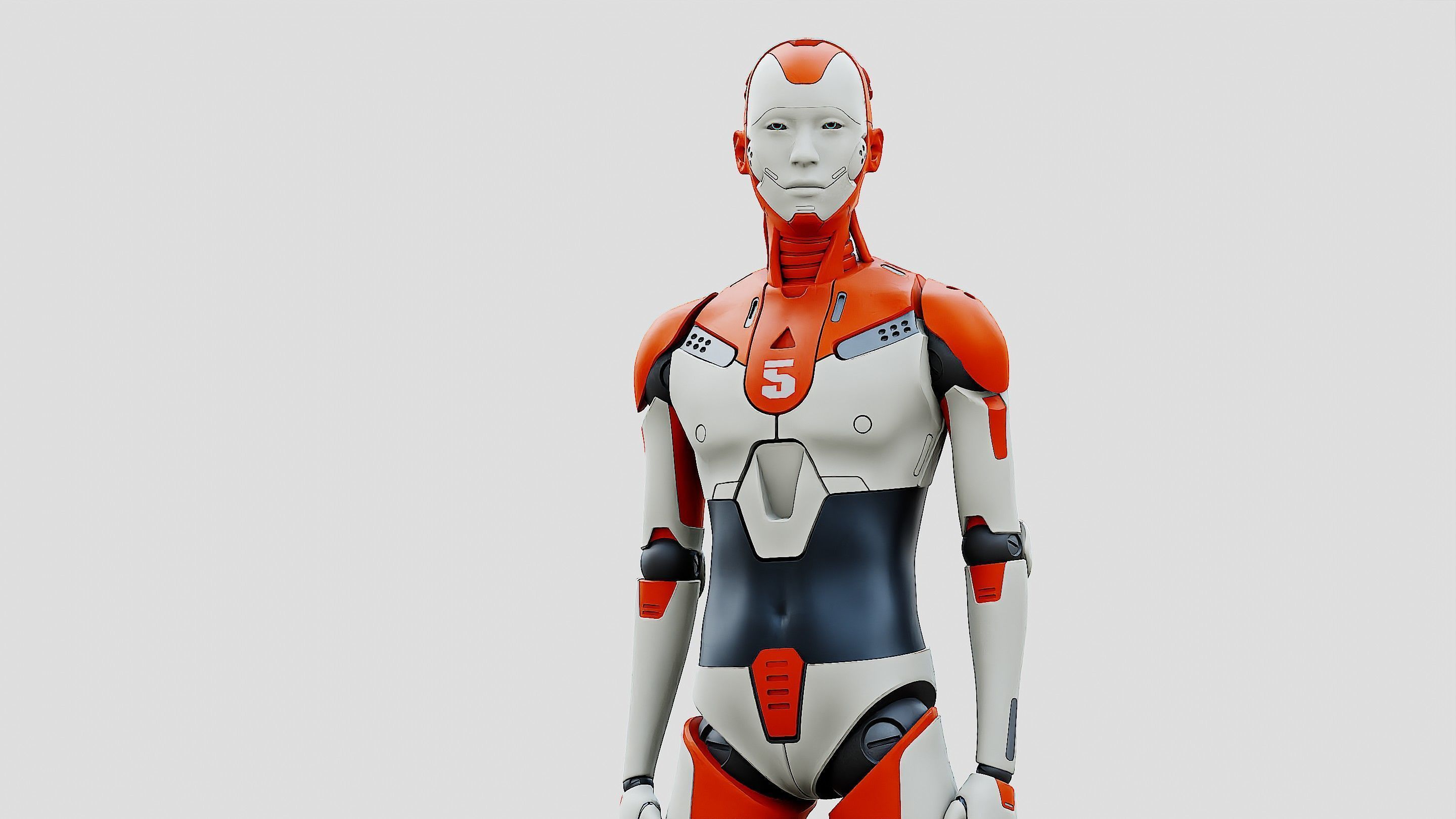 HUMANOID ORPHEUS-F  Rigged for Unreal Engine - Unity - MIXAMO 3D model_2