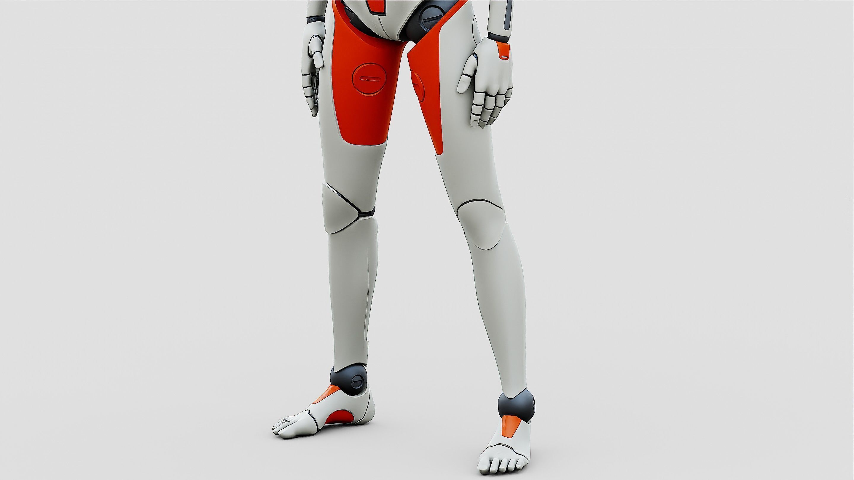 HUMANOID ORPHEUS-F  Rigged for Unreal Engine - Unity - MIXAMO 3D model_28