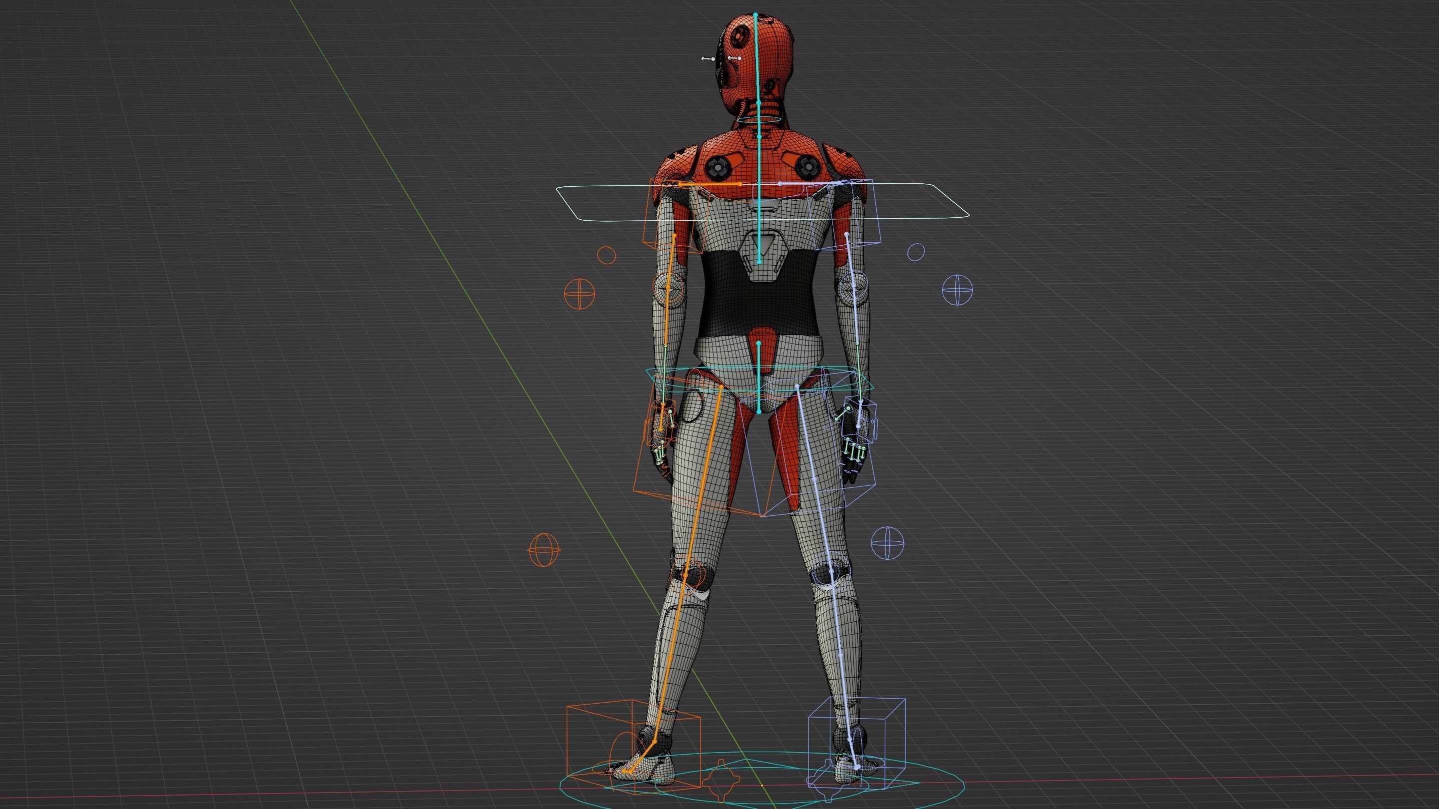 HUMANOID ORPHEUS-F  Rigged for Unreal Engine - Unity - MIXAMO 3D model_38