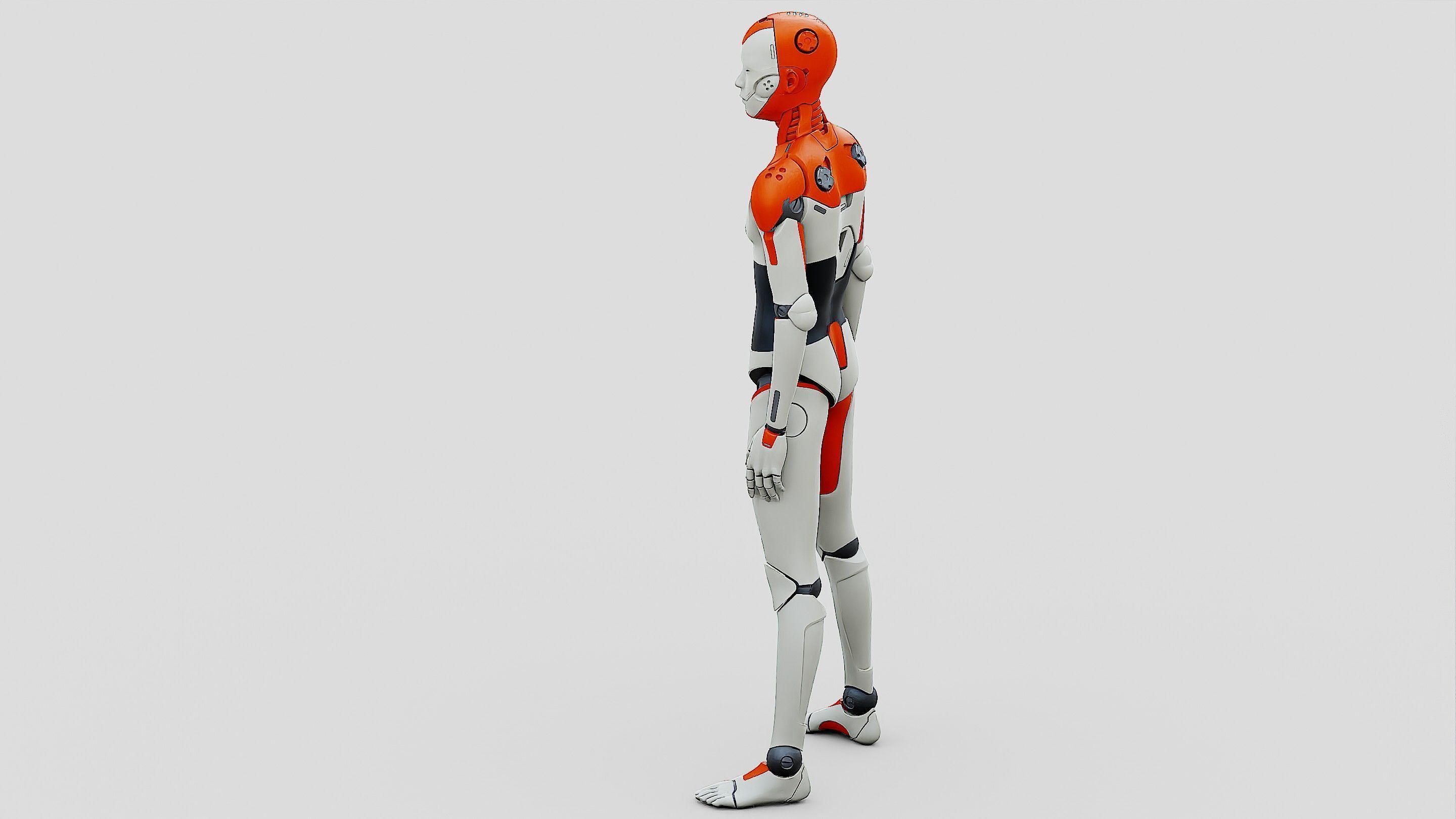 HUMANOID ORPHEUS-F  Rigged for Unreal Engine - Unity - MIXAMO 3D model_19