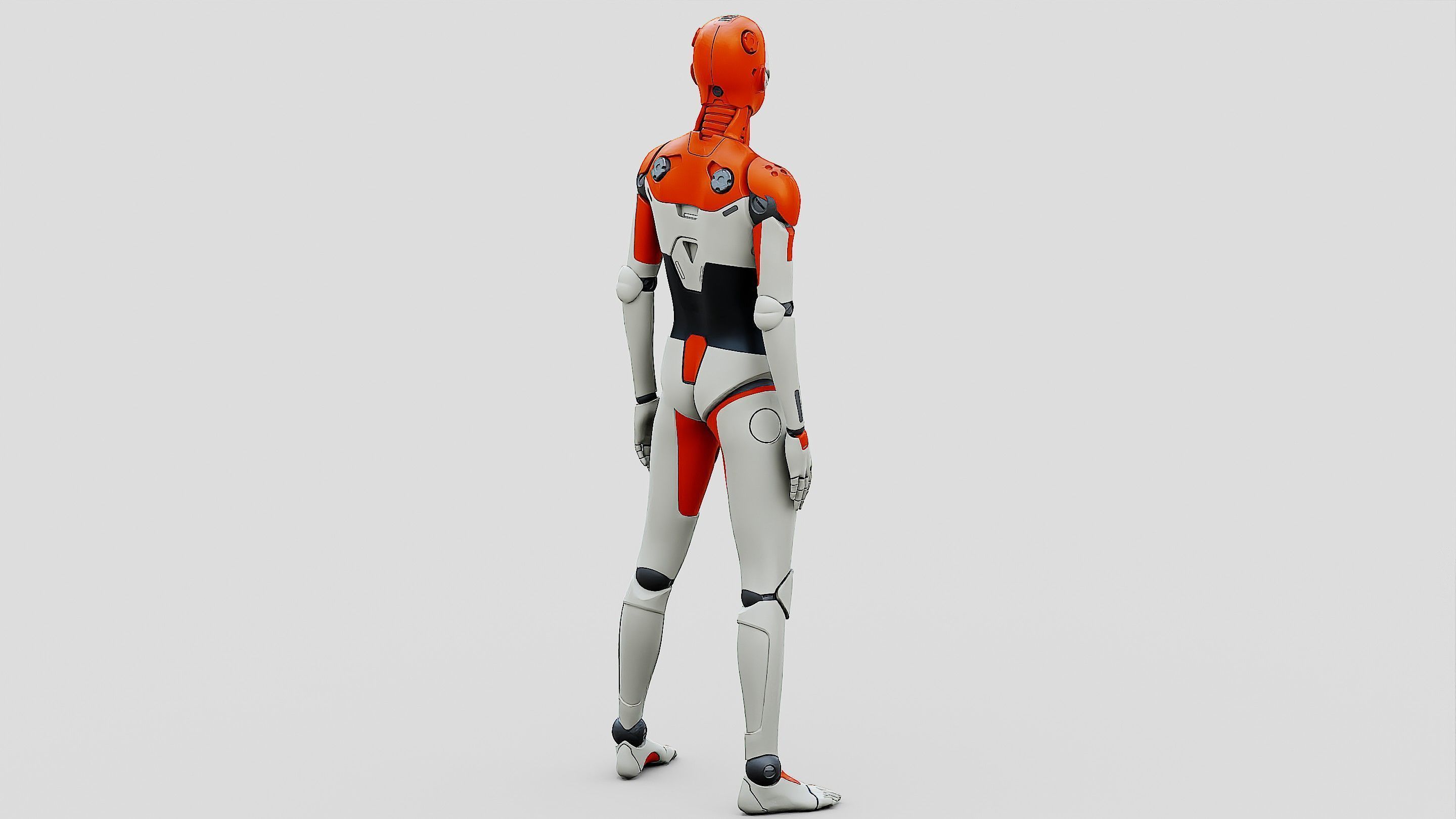 HUMANOID ORPHEUS-F  Rigged for Unreal Engine - Unity - MIXAMO 3D model_13