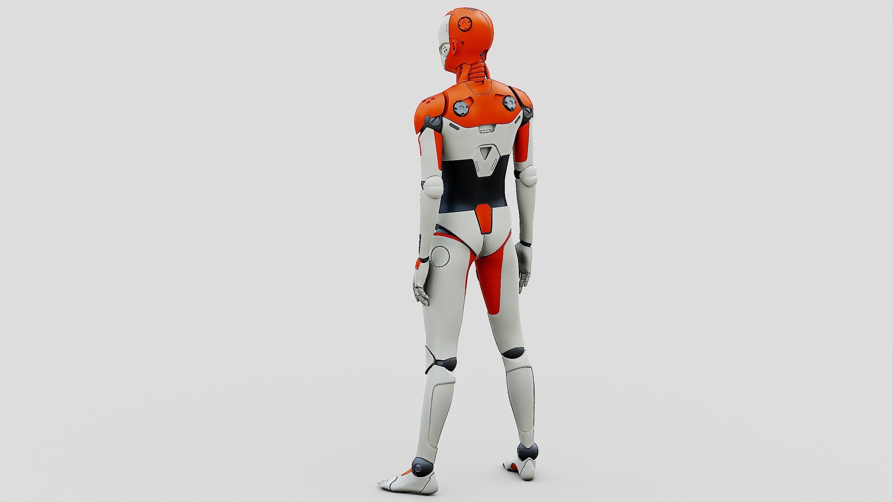 HUMANOID ORPHEUS-F  Rigged for Unreal Engine - Unity - MIXAMO 3D model_17