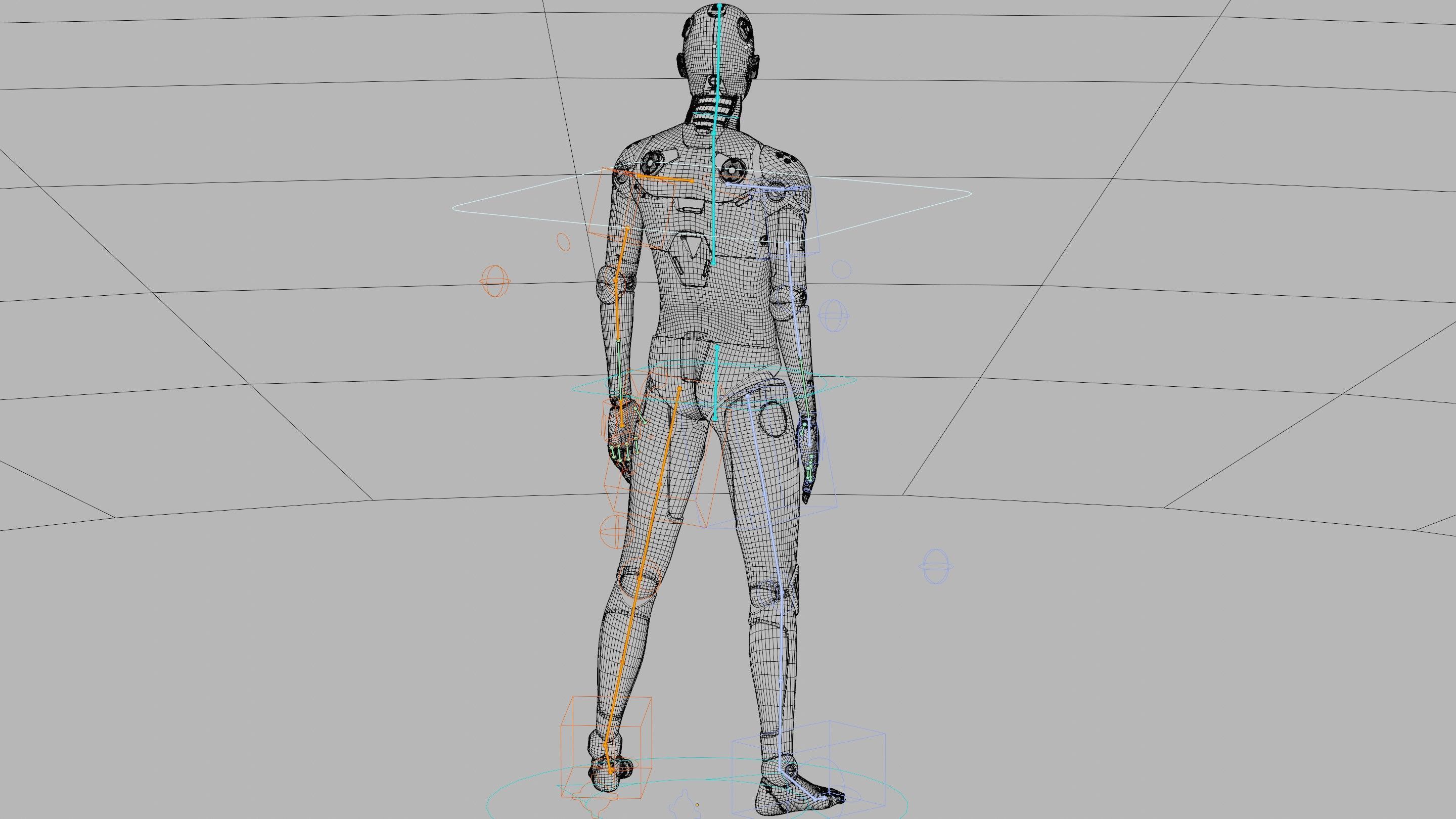 HUMANOID ORPHEUS-F  Rigged for Unreal Engine - Unity - MIXAMO 3D model_41