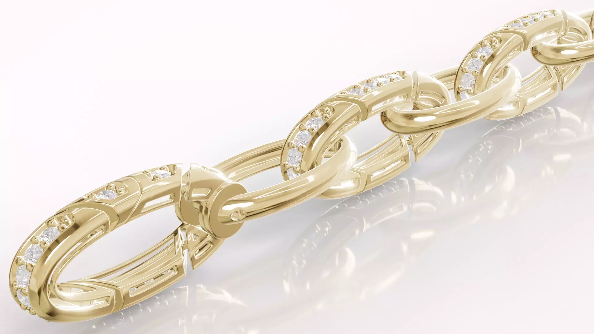 Jewelry Chain Bracelet Hook Lock Model BRT01 3D print model