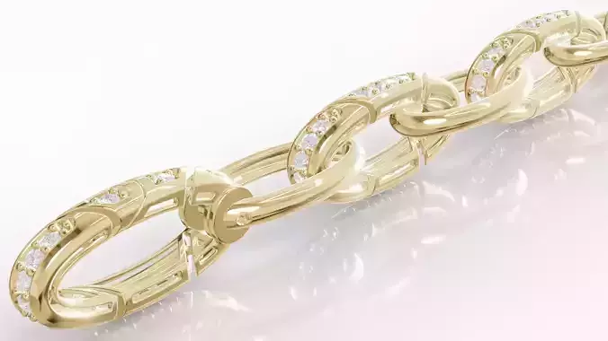 Jewelry Chain Bracelet Hook Lock Model BRT01