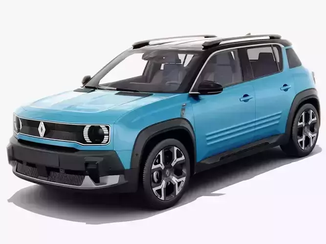 Renault 4 E-Tech 2026 with interior