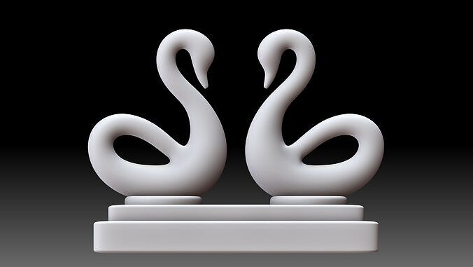 Swan 3d printable model 3D print model
