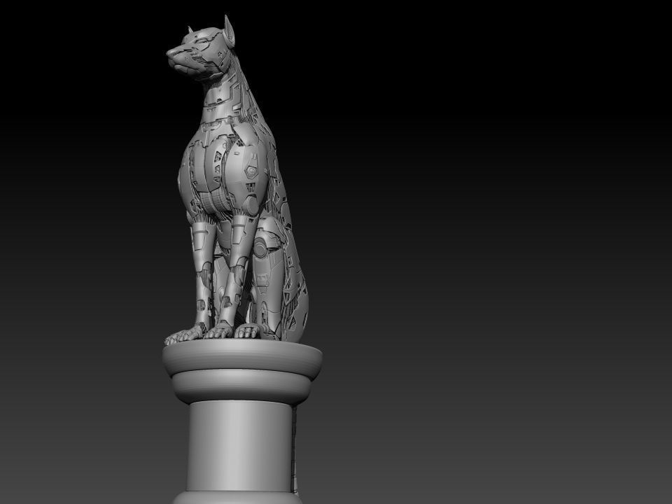 robot dog 3D print model_2