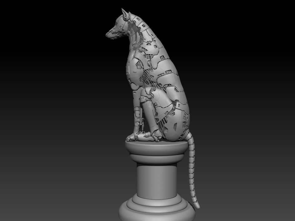 robot dog 3D print model_8