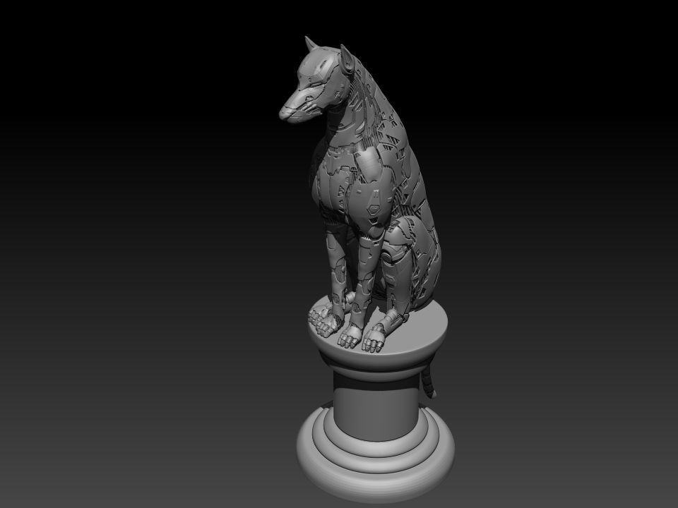 robot dog 3D print model_9