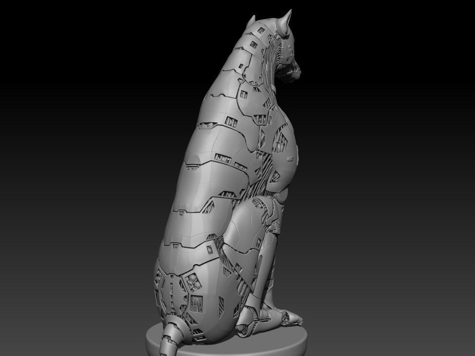 robot dog 3D print model_6