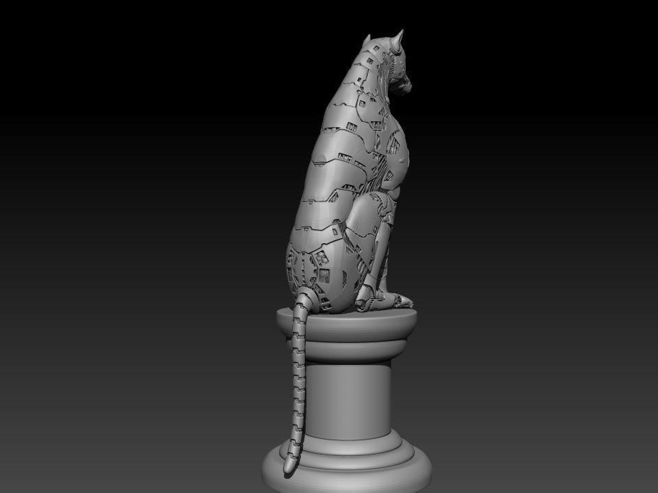 robot dog 3D print model_7