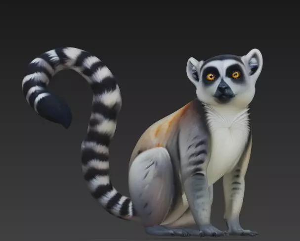 Lemur 3D model_1