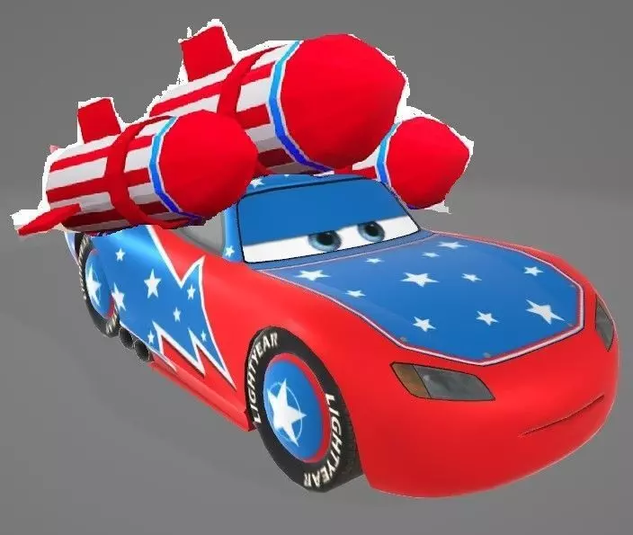Rocket McQueen Free low-poly 3D model