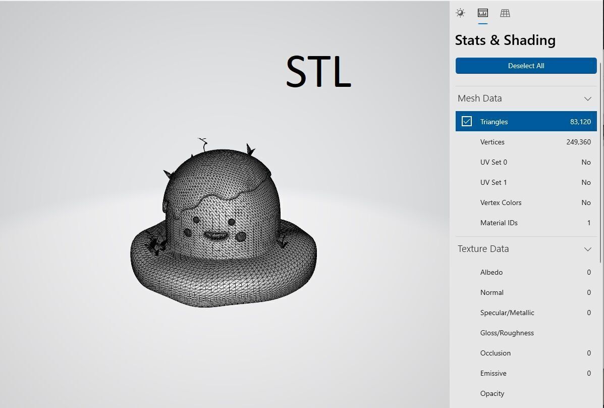 Cute mountain characters Low-poly 3D model_3