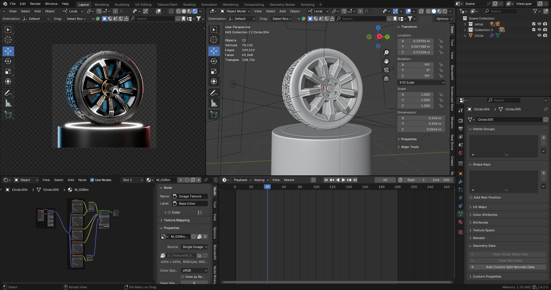 High-Detail Realistic Wheel Concept Design - 4K Textures Low-poly 3D model_8