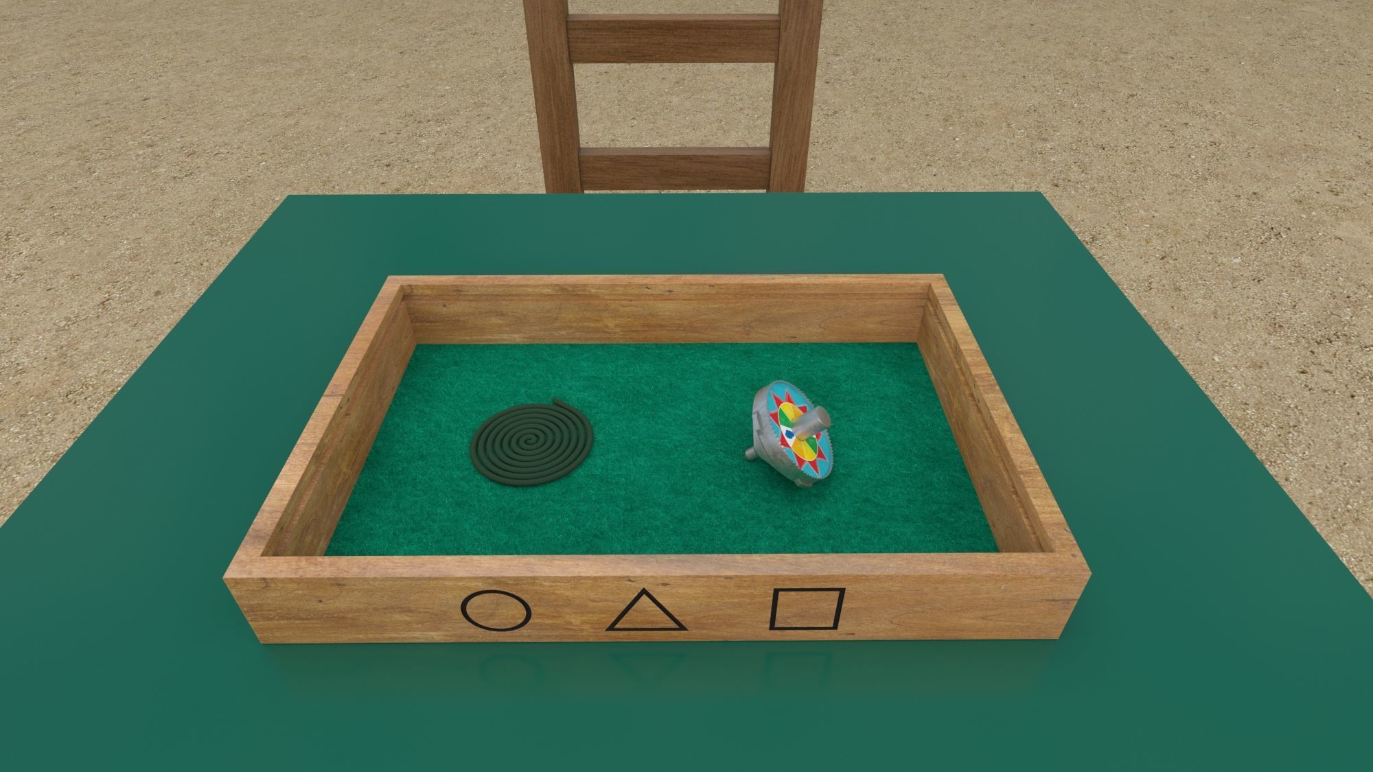 Squid Game season 2  six legs game scene  3D model_10