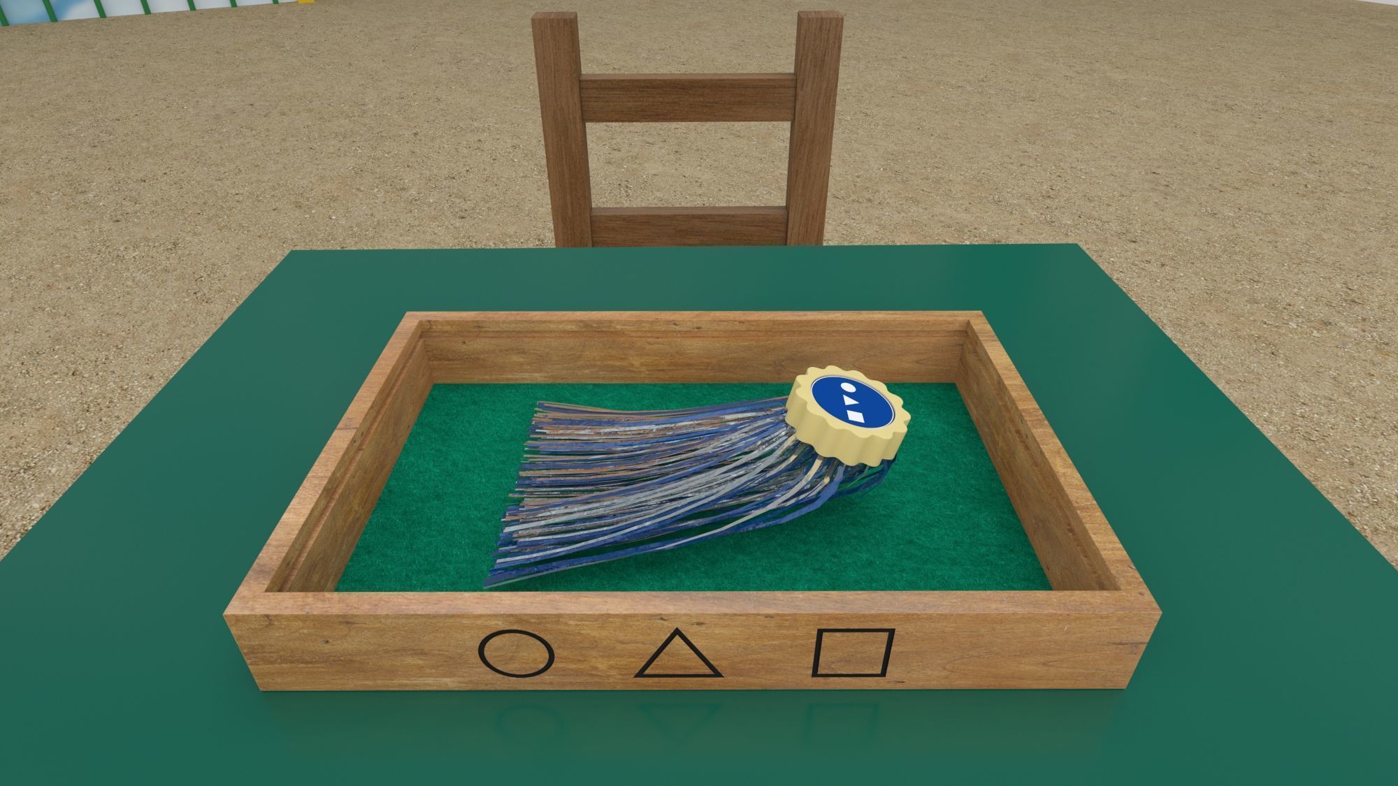 Squid Game season 2  six legs game scene  3D model_11