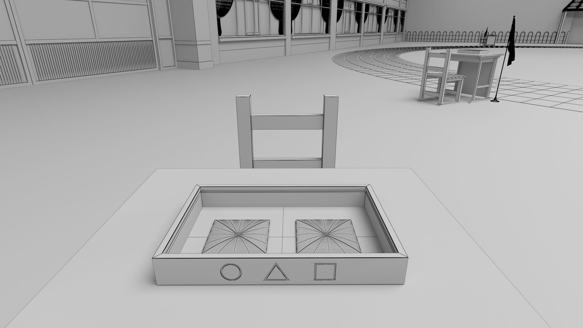 Squid Game season 2  six legs game scene  3D model_17