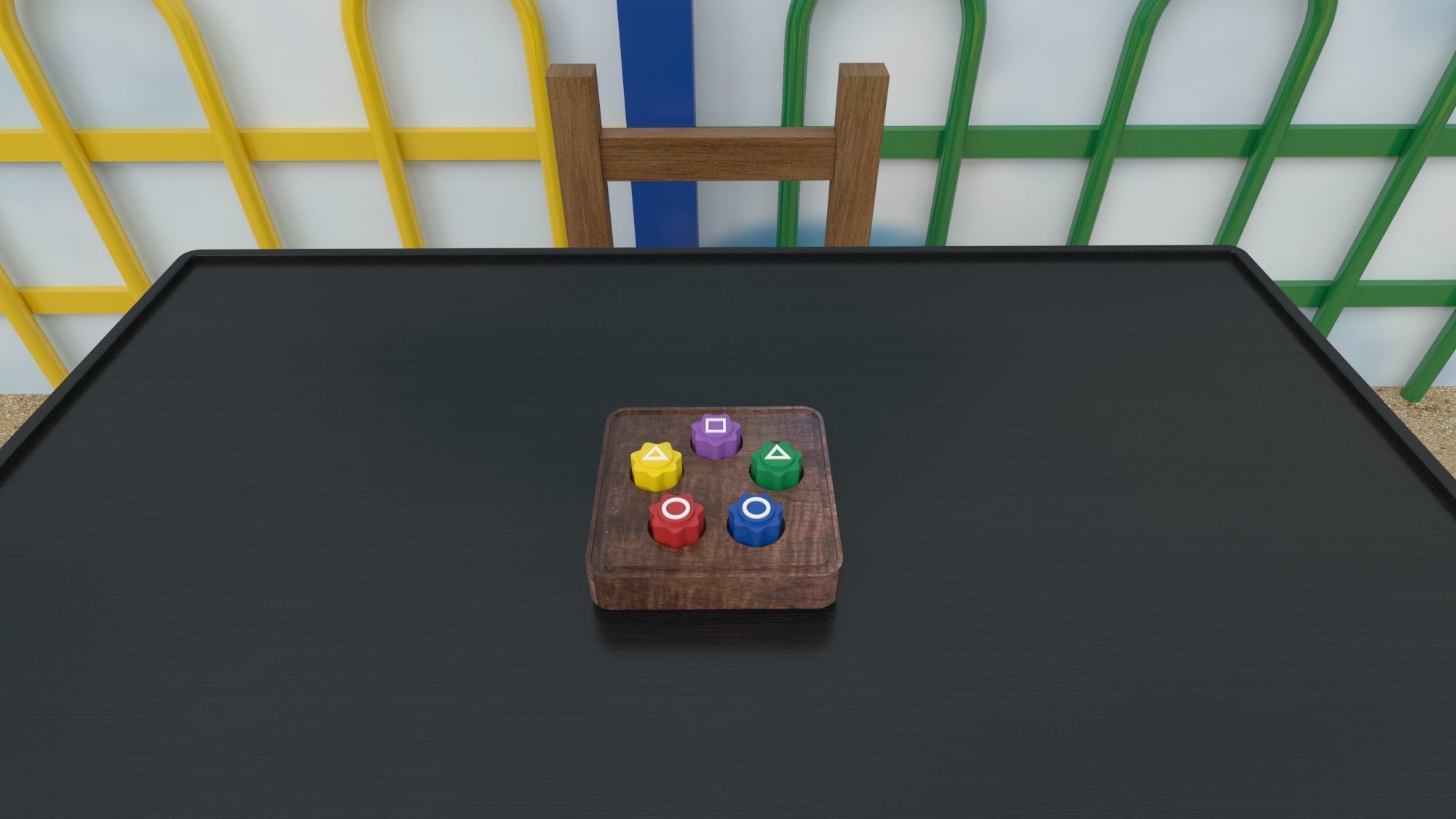 Squid Game season 2  six legs game scene  3D model_9