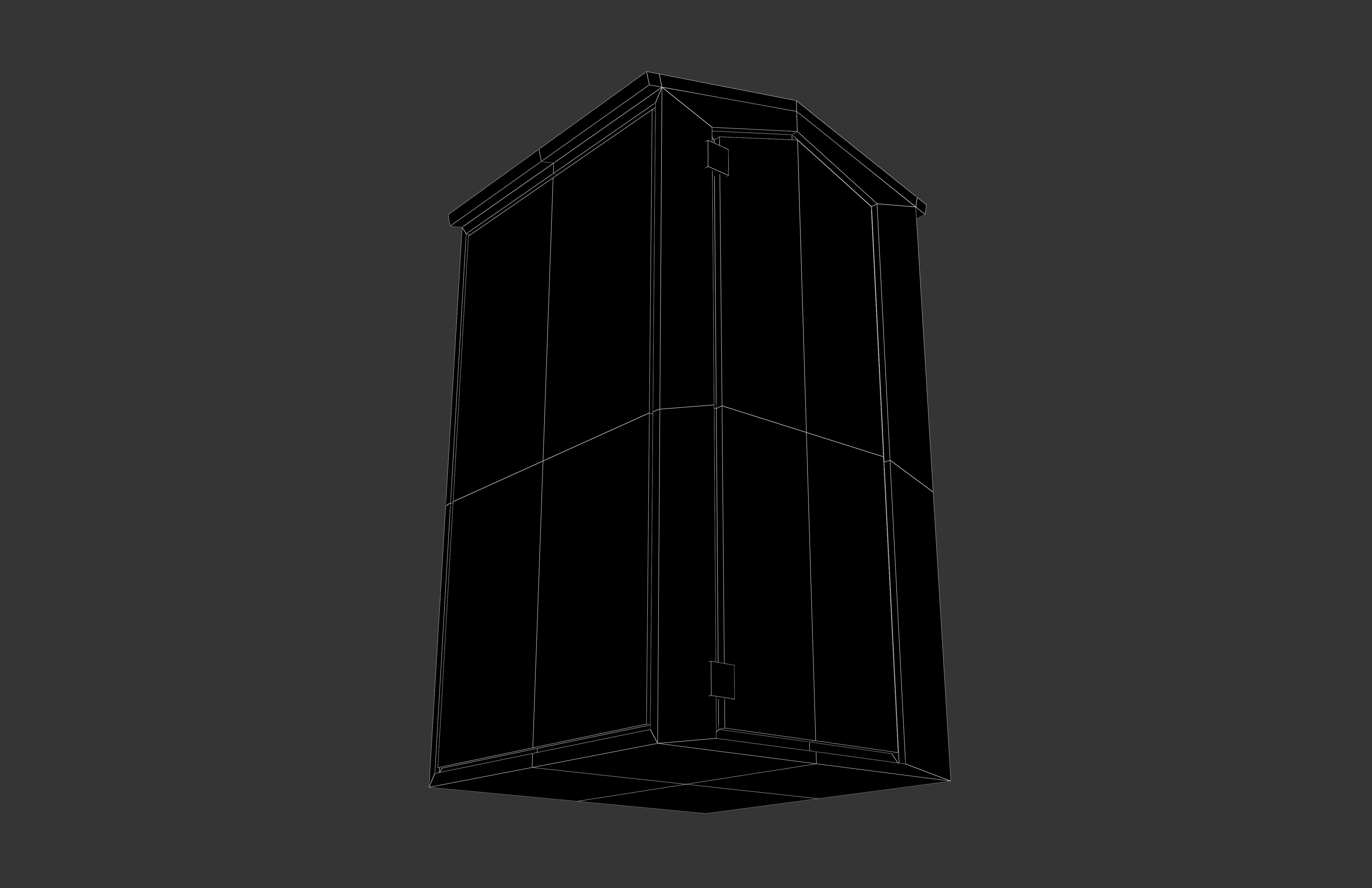 Porta Potty v1 002 Low-poly 3D model_6