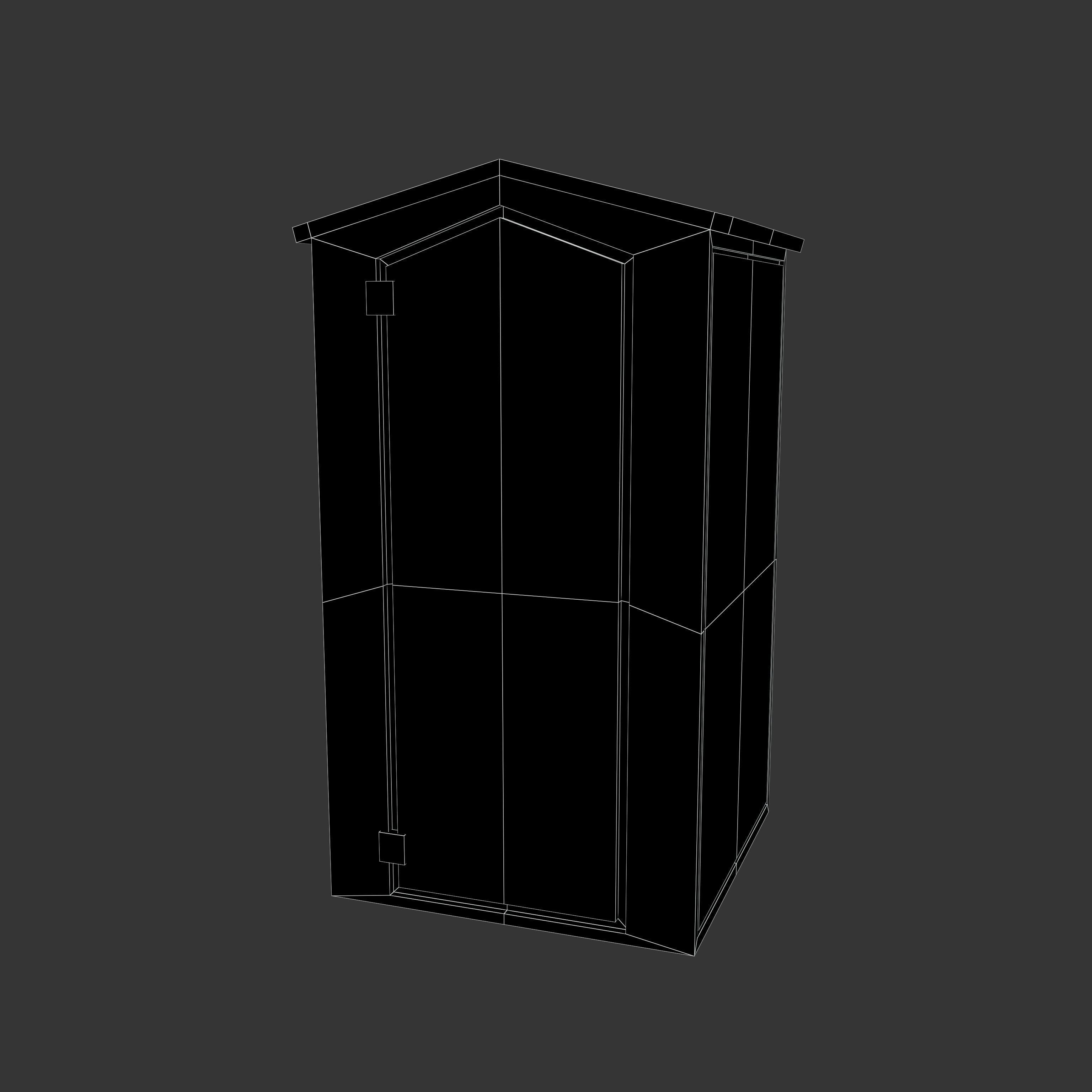Porta Potty v1 002 Low-poly 3D model_7