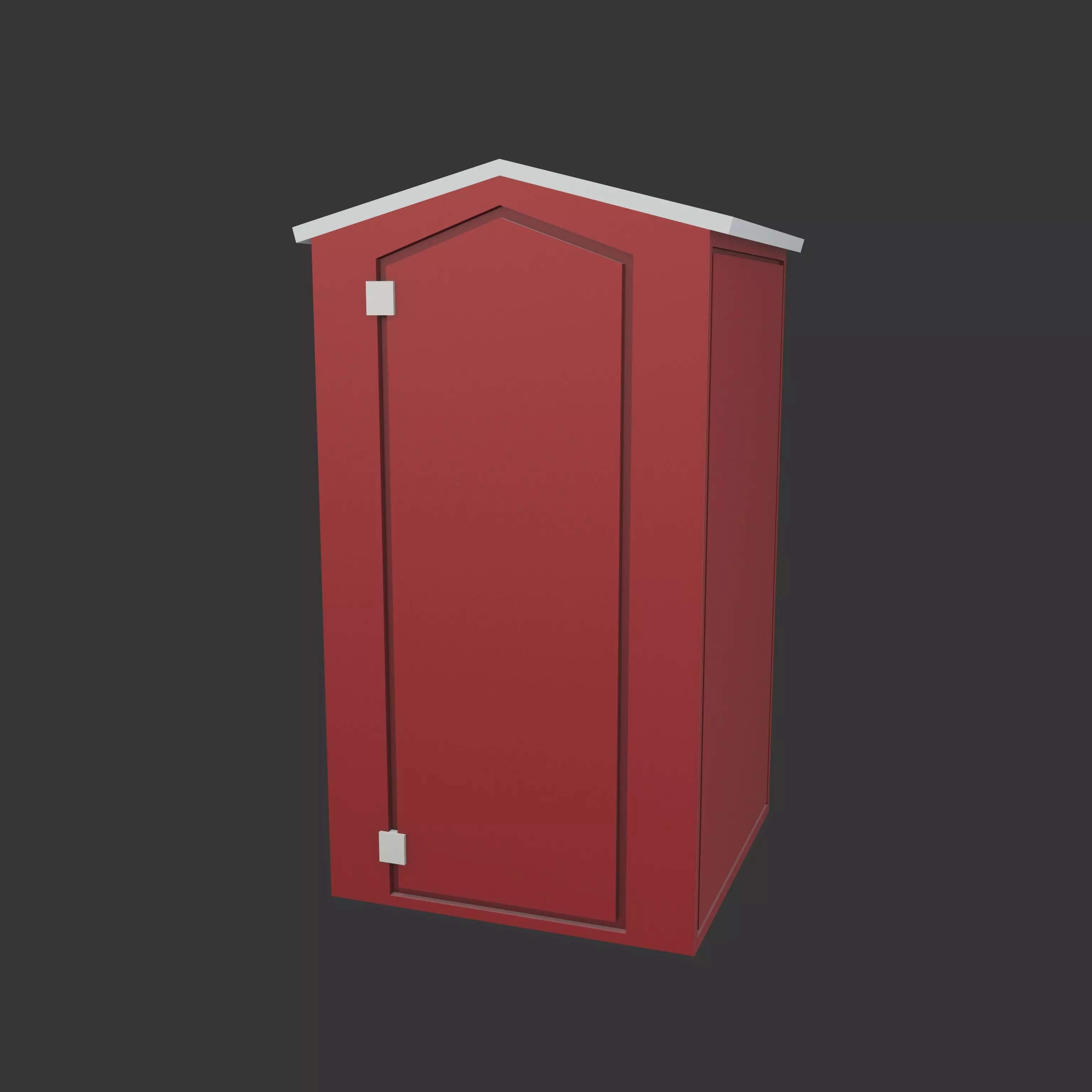 Porta Potty v1 002 Low-poly 3D model_0