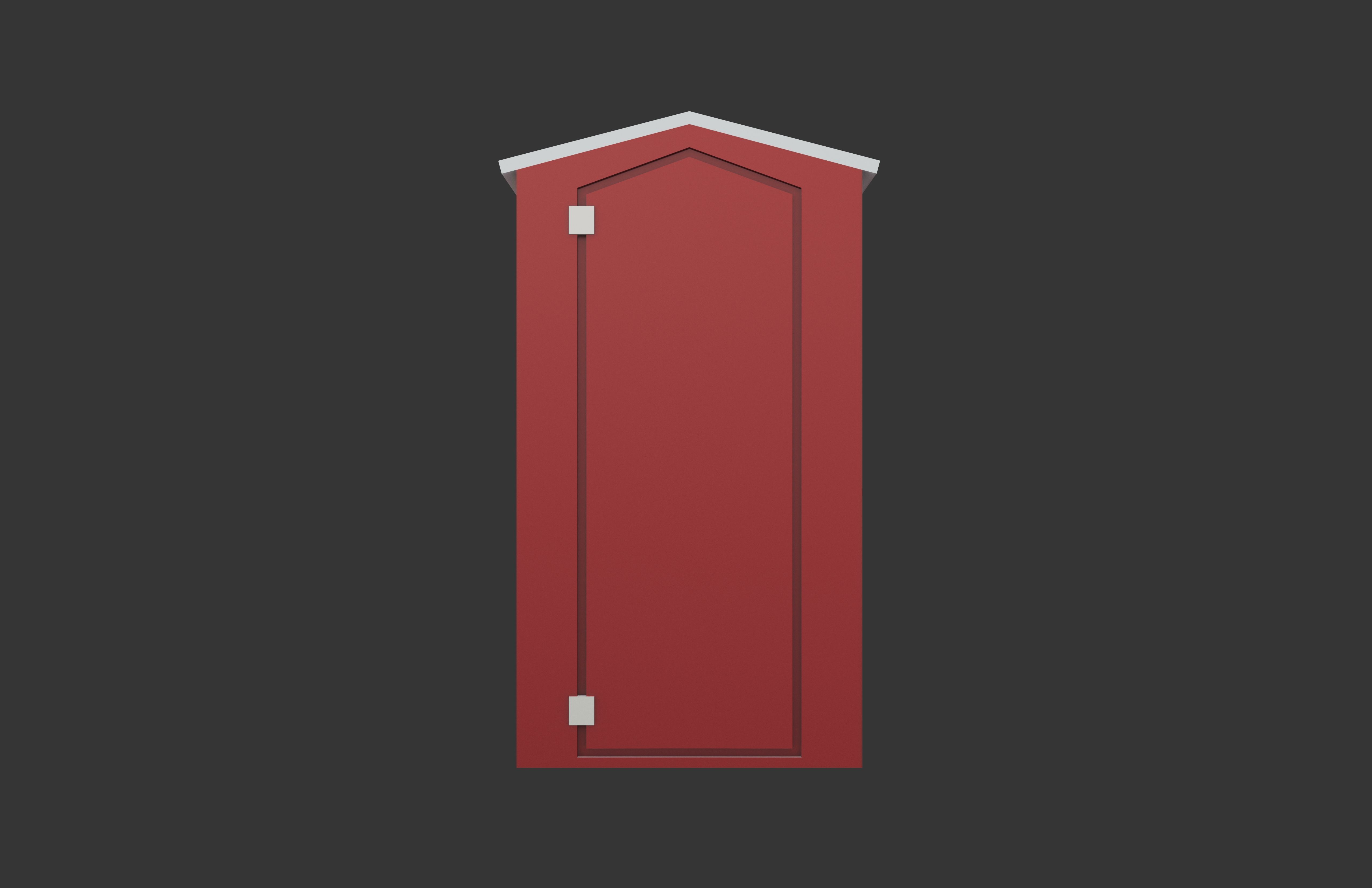 Porta Potty v1 002 Low-poly 3D model_2