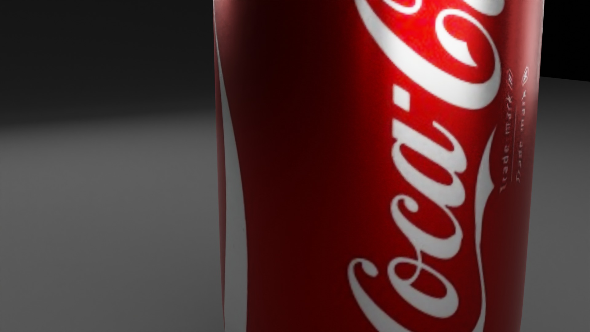 Caca Cola Can Low-poly 3D model_2