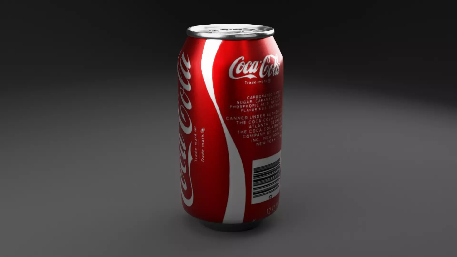 Caca Cola Can Low-poly 3D model_0