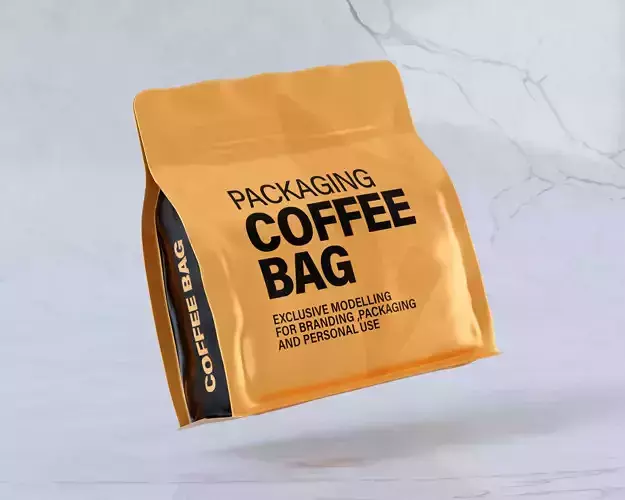 Coffee Bag Packaging 3D model