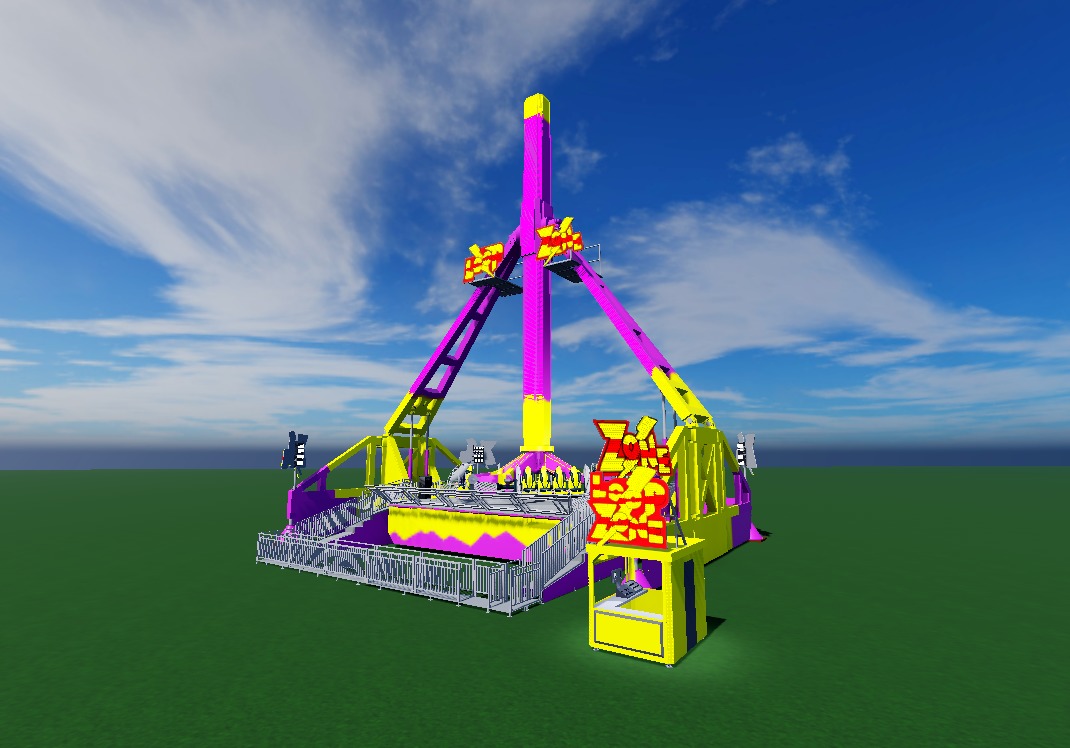 Loop Fighter Ride 3D print model 3D print model_3