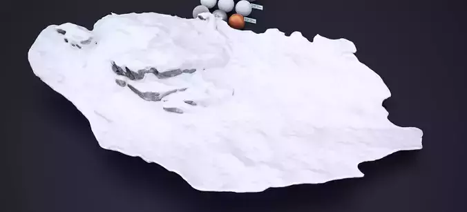DEATH VALLEY WINTER ROCK FORMATION 002 2024 3D model
