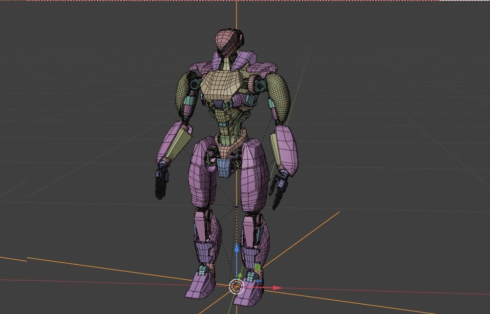 Mechanical robot 3D model_2