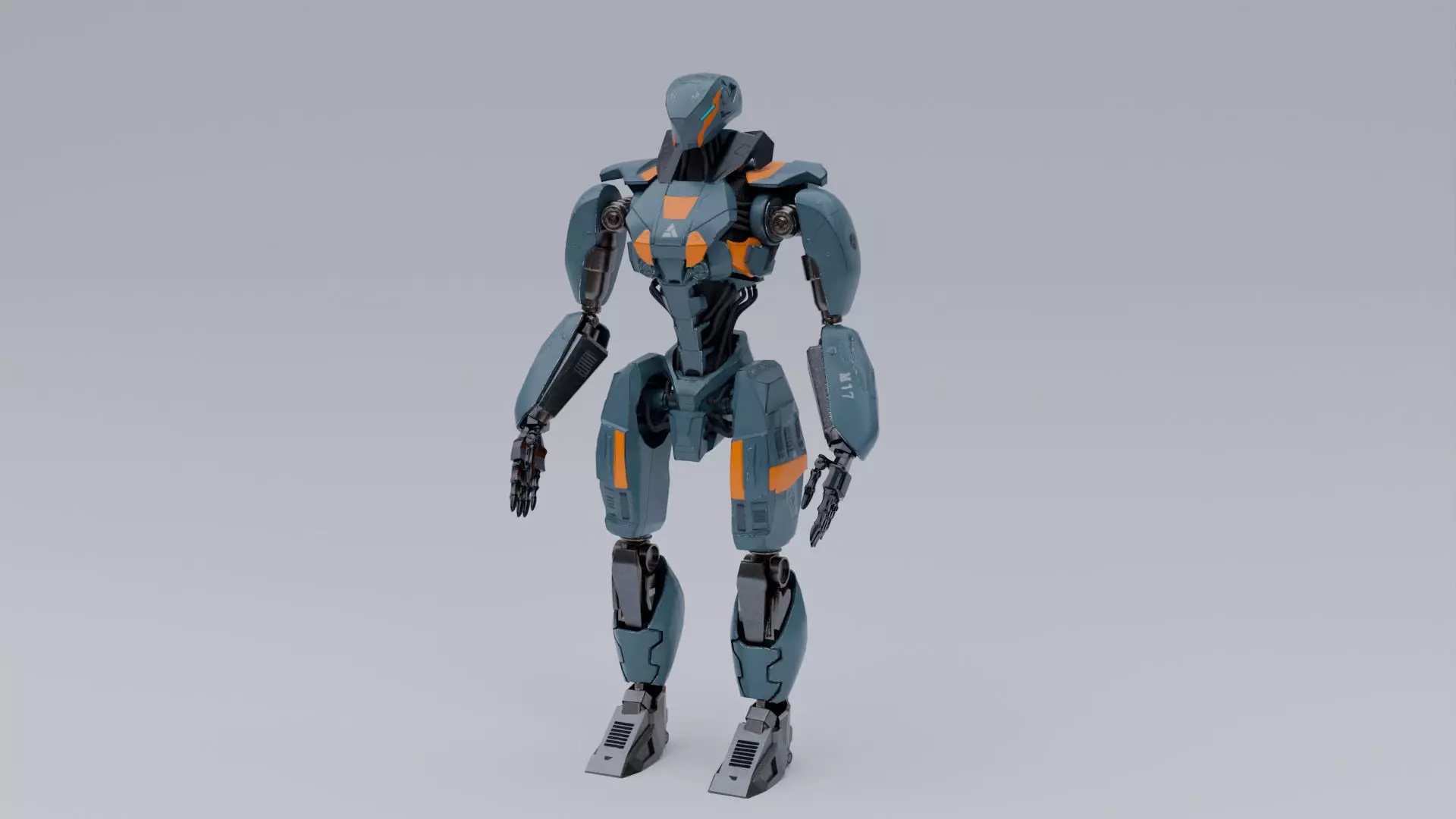 Mechanical robot 3D model_0