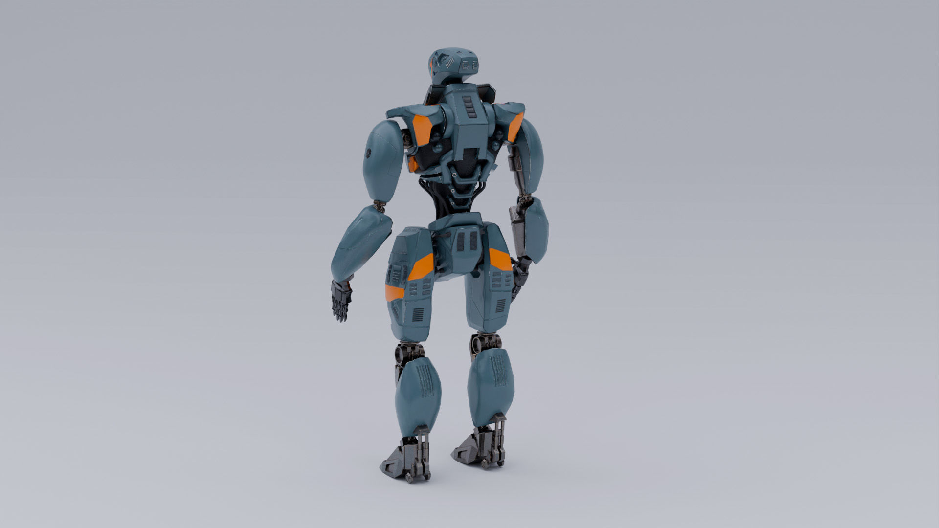 Mechanical robot 3D model_1