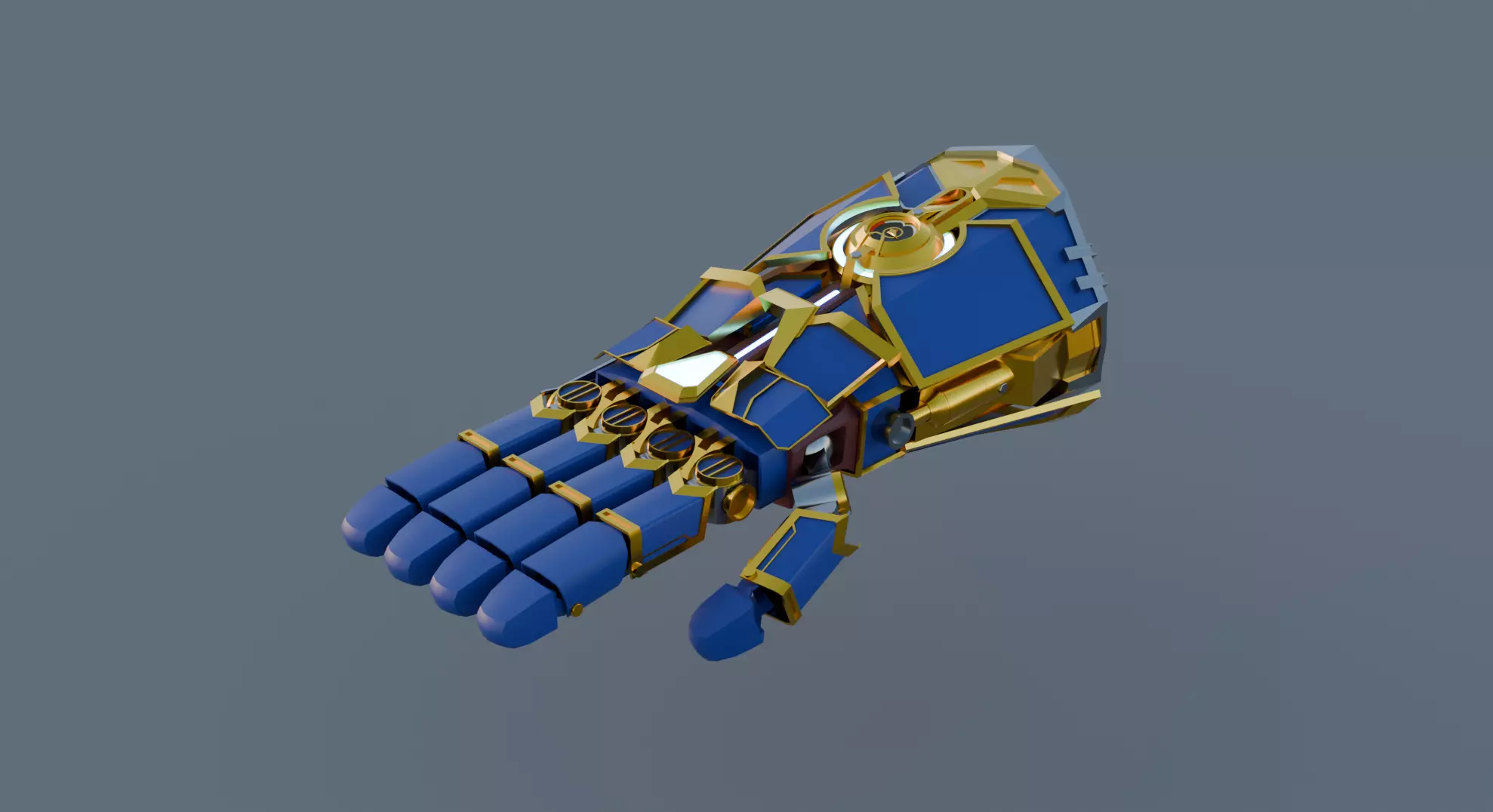 Atlas Gauntlets Low-poly 3D model_0