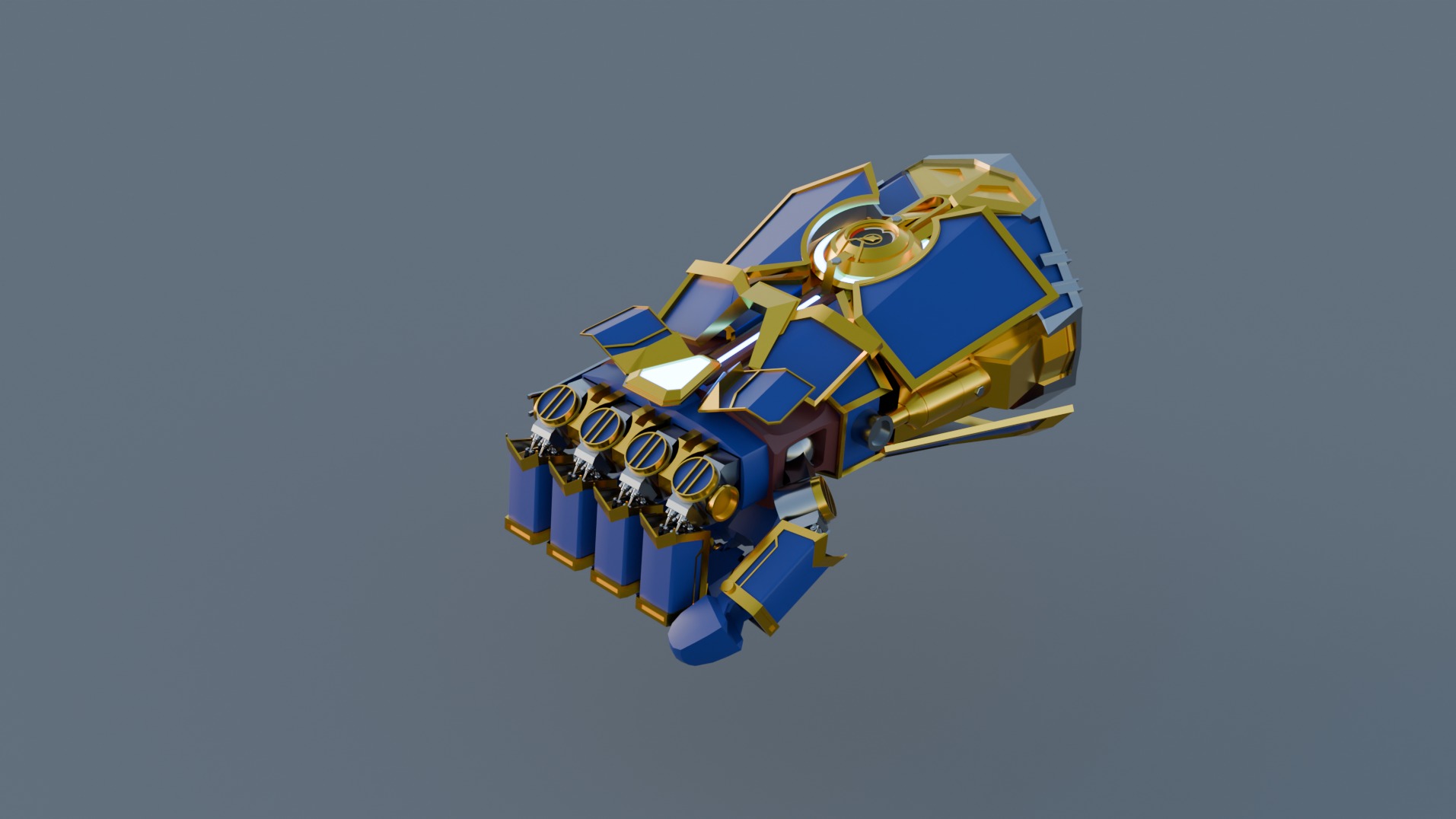 Atlas Gauntlets Low-poly 3D model_3