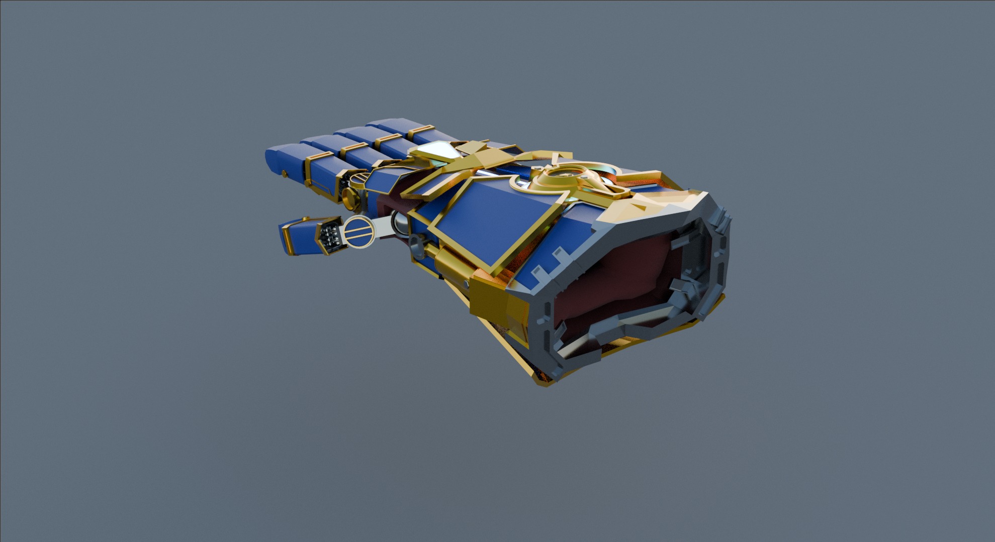 Atlas Gauntlets Low-poly 3D model_4
