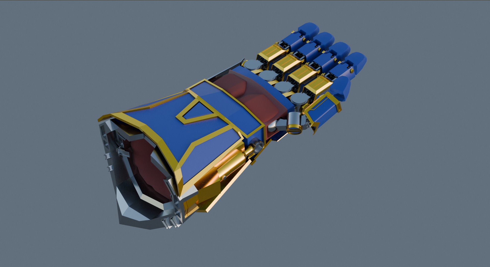Atlas Gauntlets Low-poly 3D model_5