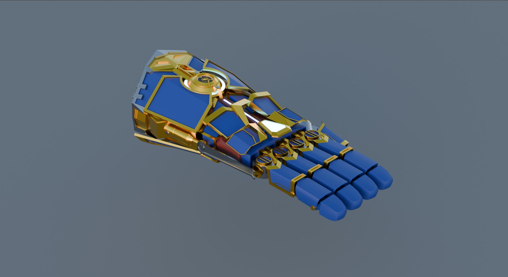 Atlas Gauntlets Low-poly 3D model_2