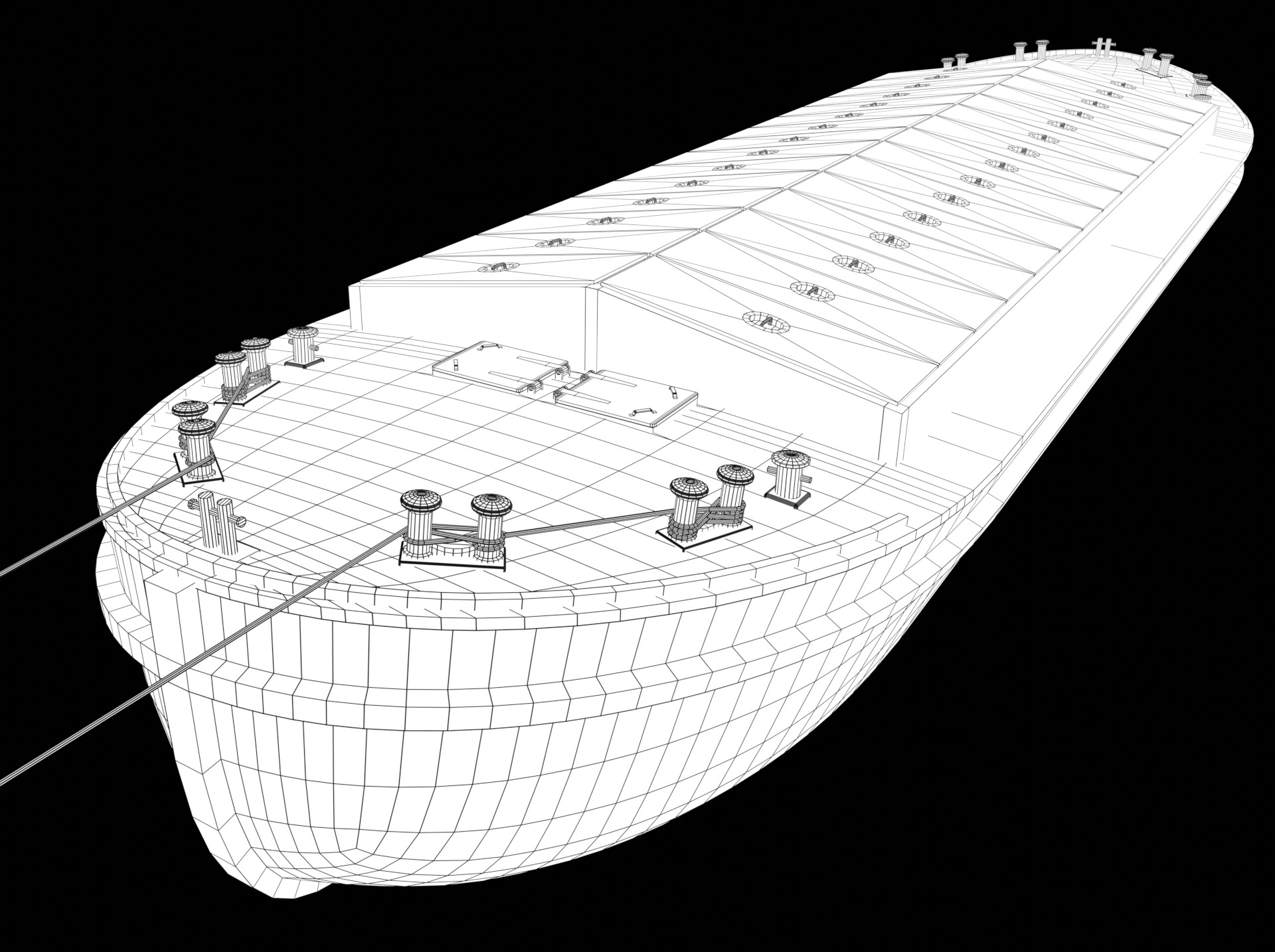 Steam Tug and Cargo Barge 3D model_18
