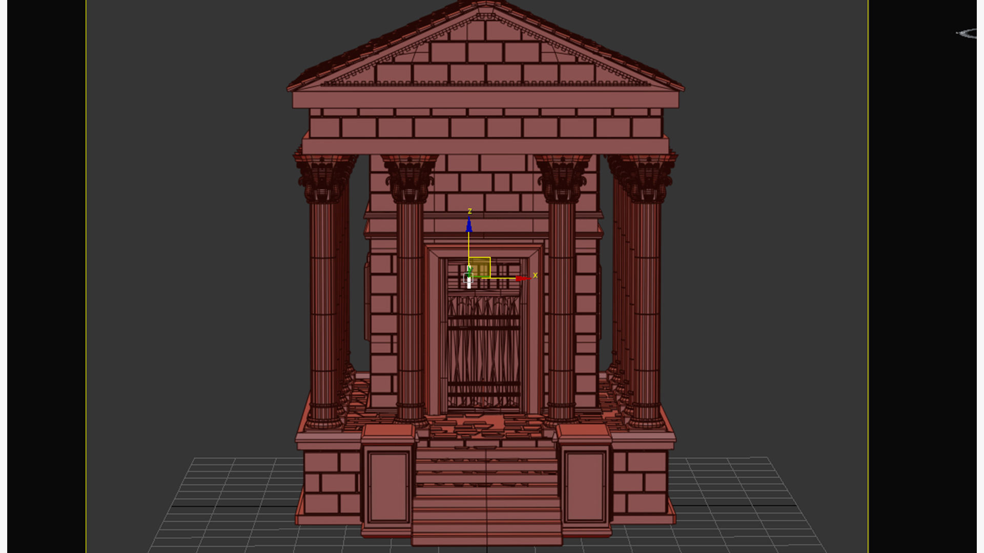 old building with columns ancient greece high-poly 3D model_17