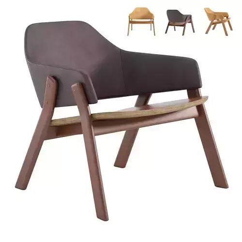 Clutch Leather  Lounge Chair